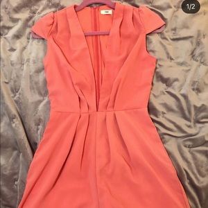 Tobi Romper size S Deep V shoulder pads